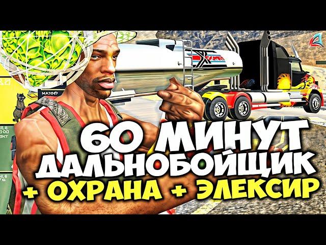 БУДУ ВСЁ ЛЕТО НА ЭТОЙ РАБОТЕ...  TESLA SEMI + ОХРАНА + ЭЛЕКСИР =  на ARIZONA RP в GTA SAMP