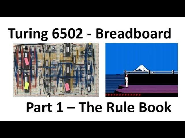 Rulebook and notepad: Turing Machines Explained. Turing 6502 Part 1.