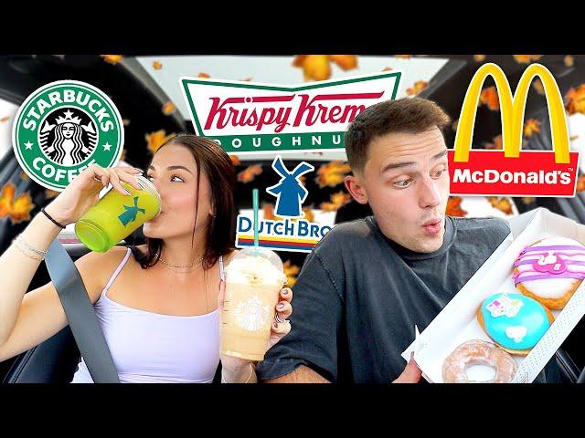 TRYING NEW FALL ITEMS FROM FAST FOOD RESTAURANTS!!