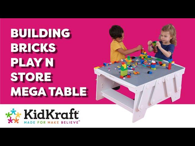 Building Bricks Play N Store Mega Table | KidKraft Wooden Activity Tables