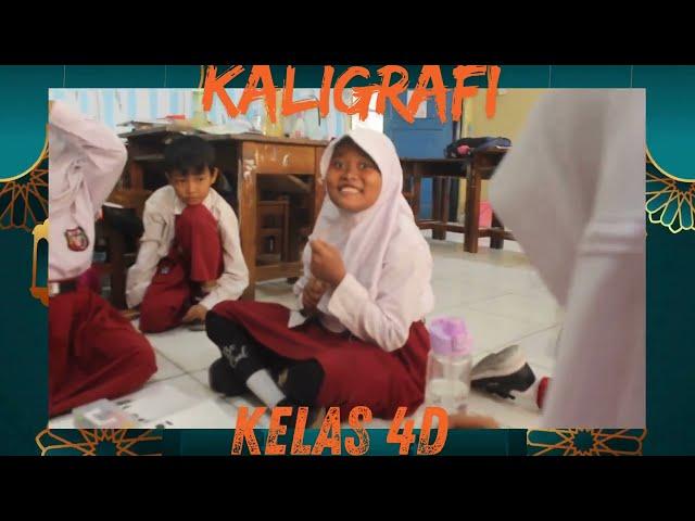 Membuat KALIGRAFI Materi Asmaul Husna kelas 4D | SDN SUMUR BATU 08