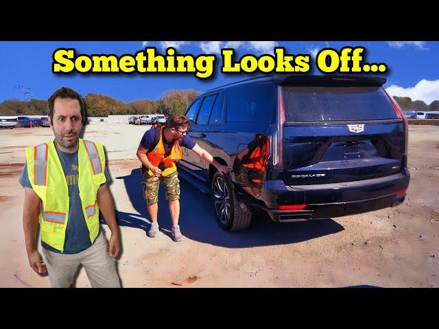 We Found a Brand New Escalade Hiding a Major Cover Up Job at the Auction