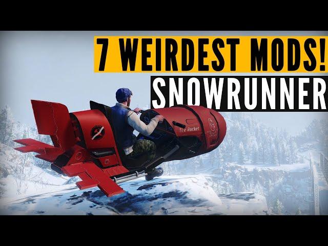 Top 7 WEIRDEST SnowRunner mods (4K 60FPS)