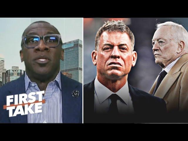 FIRST TAKE | "Troy Aikman needs to be Cowboys GM or HC" - Shannon on Troy destroys 'lazy' Dallas WRs