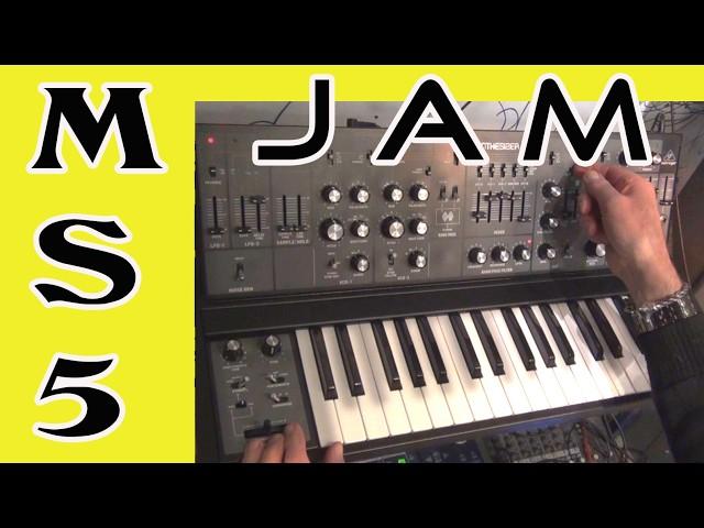 Behringer MS-5 looper interlude synthesizer jam looping @ 00:00 Jam @ 00:50
