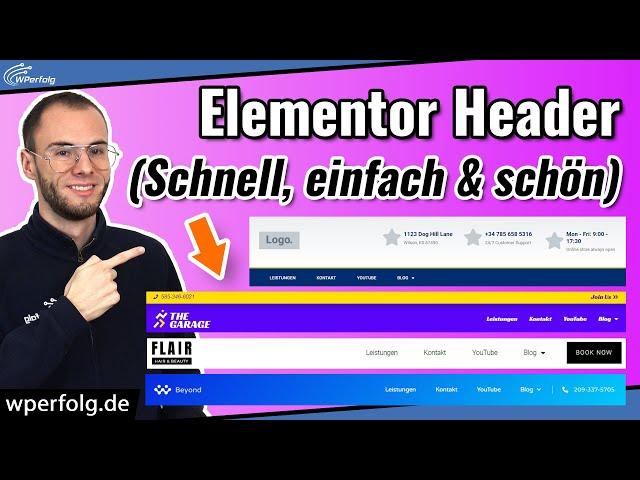 Elementor Header erstellen (2025): Einfach erklärt | Plus: Header fixieren, responsiv, ausblenden...