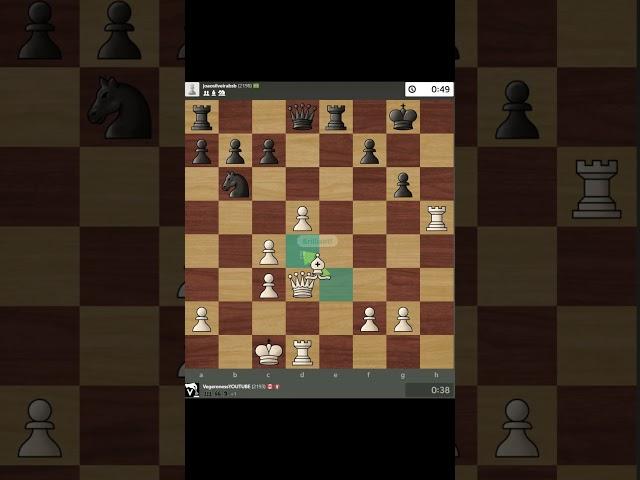 Brilliant Sacrifice To Win Opponent's Queen In 5 Moves! #shorts #chess