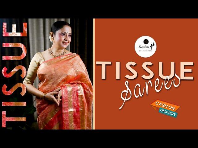 Most Trending Tissue Sarees for this Festive Season | COD Available | Sanchita