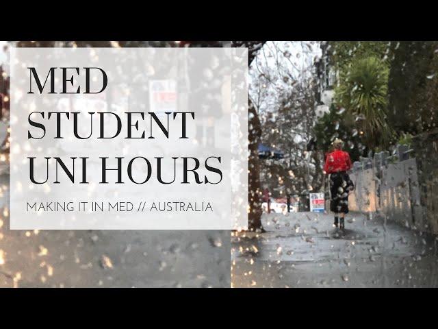 Australian MED STUDENT UNI HOURS | General Medicine Rotation // Making it in Med