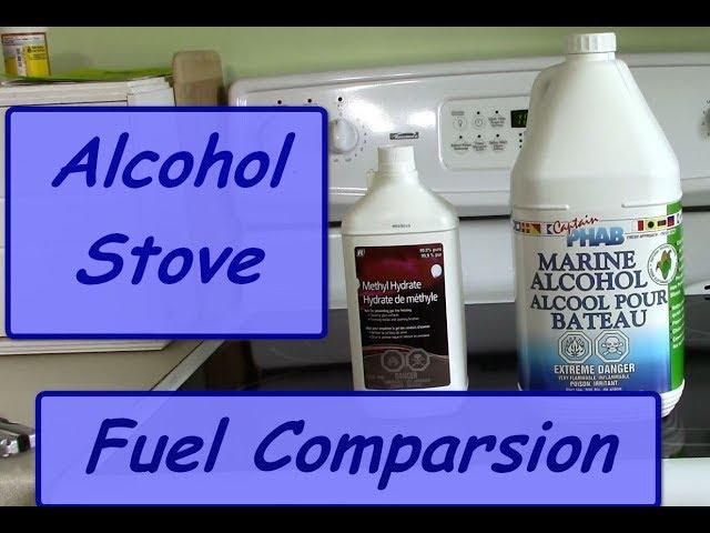 Alcohol Stove Fuel Comparsion