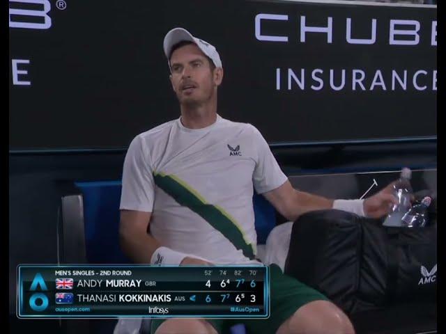 Andy Murray angry at the schedules of the Australian Open | Sub. español | Murray - Kokkinakis 2023