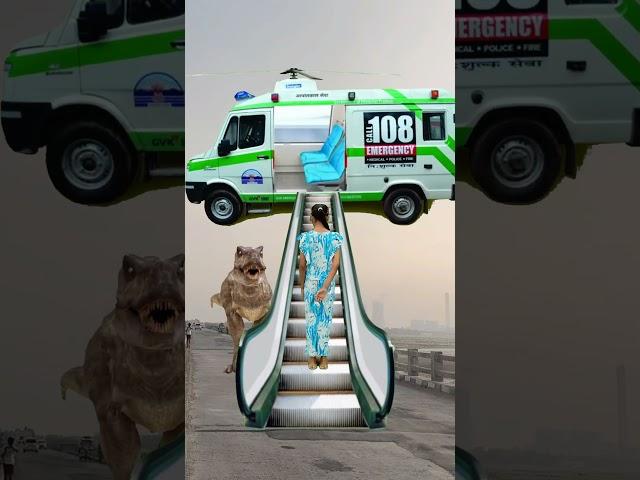 My Ambulance Helicopter is flying with me in the sky - funny VFX magic #funny#vfx #shorts