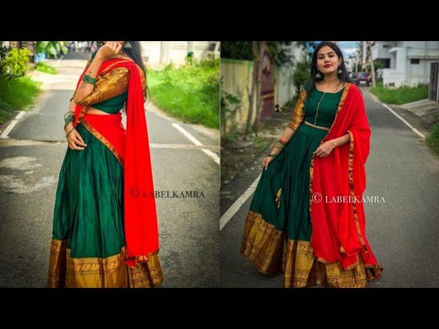 Narayanpet Lehenga come Half Saree .Double Use Outfits .LAKSH FASHION.