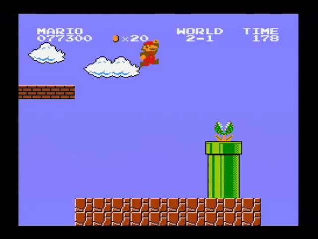 NES Super Mario Bros 2-1 retro gaming Game-Heure