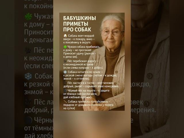Бабушкины приметы про собак