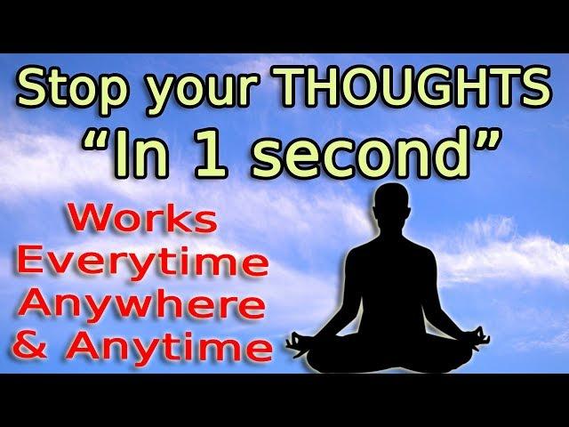 Stop your Mind's Chatter in 1 second | Very Simple Meditation Technique