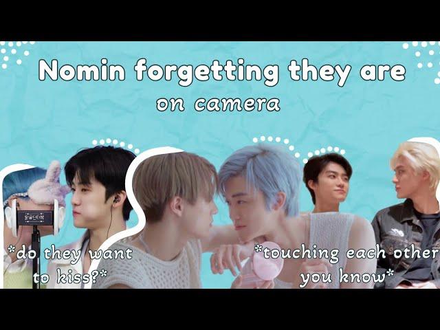 When Nomin forgets they are on camera