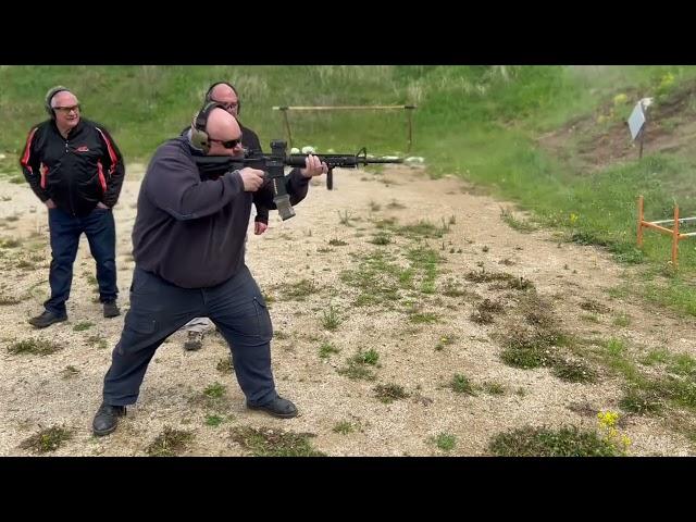 M16A4 full auto. Bachelor party shooting at the range. 50 round mag dump.