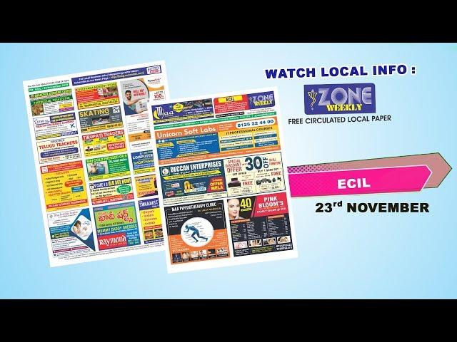 Watch Zone Weekly - Local Info - 23rd November Issue  | zoneadds.com