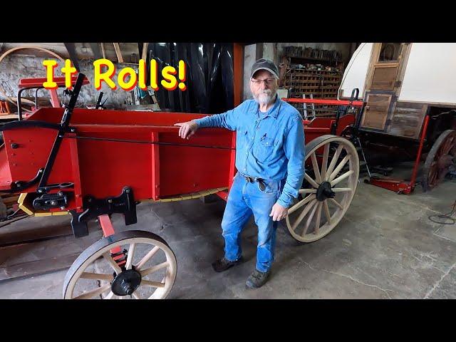 Rolling Again on New Wood Spreader Wheels! | Engels Coach Shop