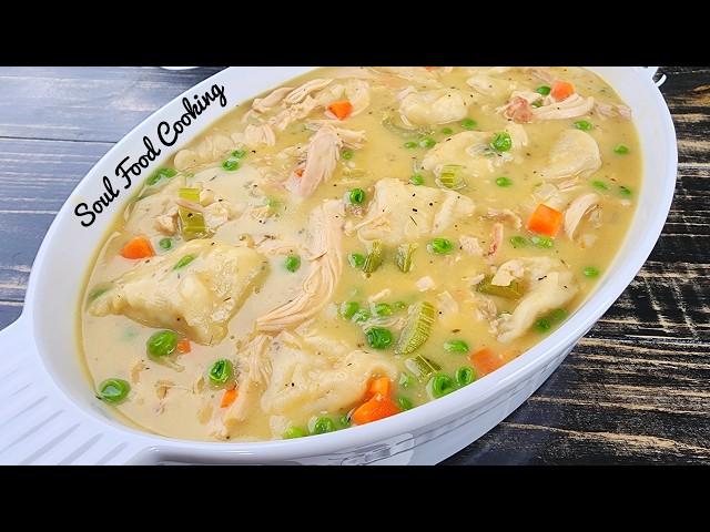 The BEST Chicken and Dumplings Recipe You Will Ever Make!