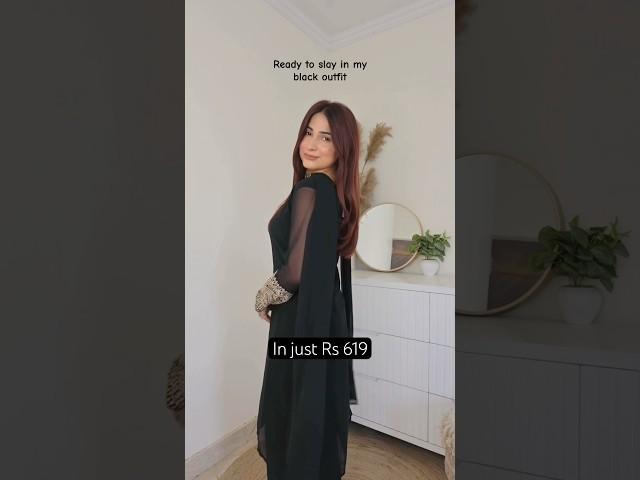 Best Black Outfit in Rs 619 #viral #fashion #ytshorts #shortsfeed #shortsviral #amazonfinds #haul