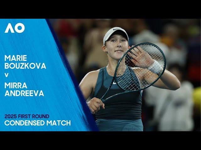 Marie Bouzkova v Mirra Andreeva Condensed Match | Australian Open 2025 First Round