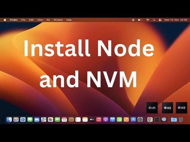 How To Install Node and NVM on Mac / macOS