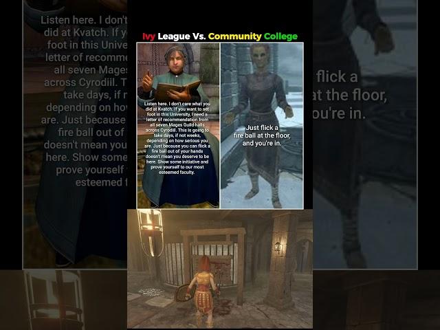 Ivy League Vs. Community College . oblivion