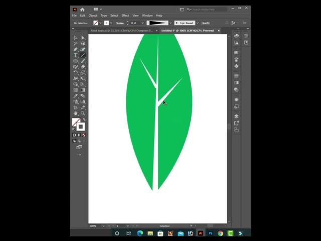 Leaves desgin adobe illstrator cc......Rasel Design pro
