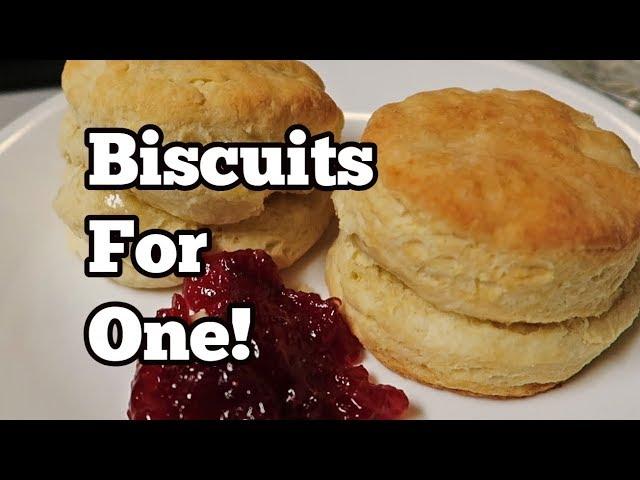 Biscuits for One (only 3 ingredients) Bake 10-14 minutes at 425 until golden