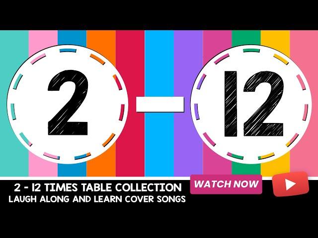 Times Tables Songs 2-12 for Kids | From The Covers Collection V1 | Laugh Along and Learn