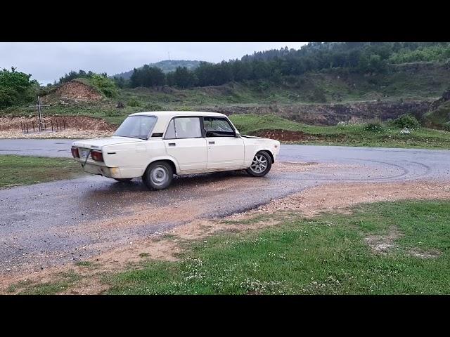 Lada drift vaz 2105 gas turbo donuts welded diff