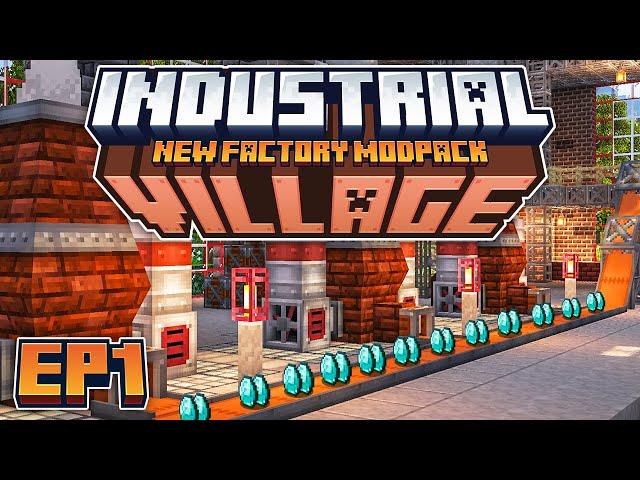 THE BEST FACTORY AUTOMATION MODPACK! EP1 | Minecraft Industrial Village [Modded Questing Factory]