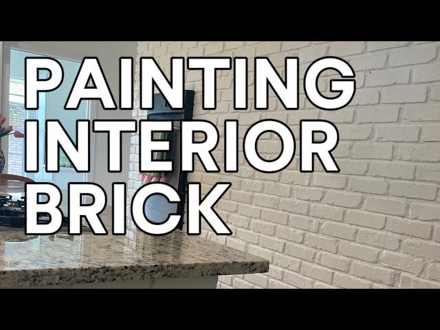 How To Paint Interior Brick (NO CLEANING NEEDED!)