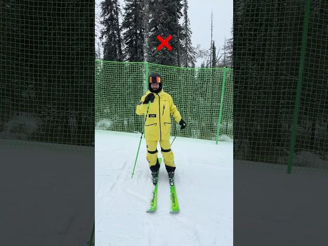 Ошибки на горных лыжах #горныелыжи #инструкторпогорнымлыжам