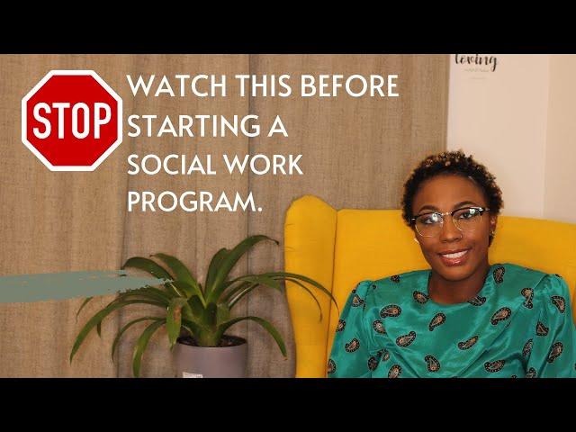 Watch this before starting a social work program| BSW| MSW|
