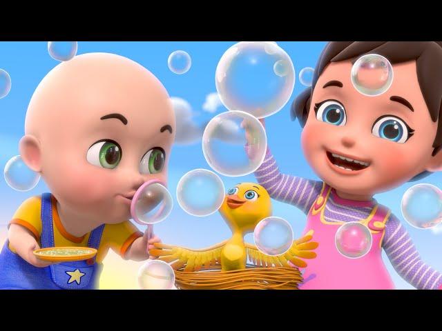 Pop The Bubbles | wheels on the bus | Play Outside Bubbles Song | Nursery rhymes & kids song #shorts