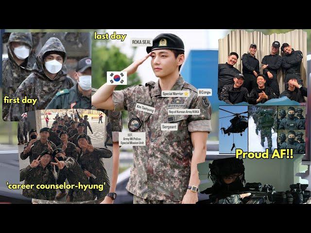 Kim Taehyung was in the toughest unit, enduring the most taxing training while topping all exercises