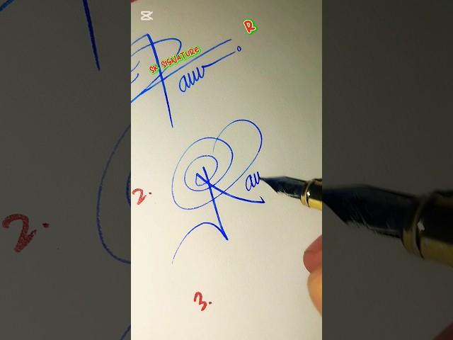 How to sign R️ ? |best signature #mostpopular #style #shorts  #trending  #tiktok #viralshorts #usa