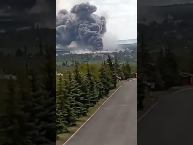  горить Бахмут завод "Кнауф"  Bakhmut is burning. Knauf plant. Ukraine