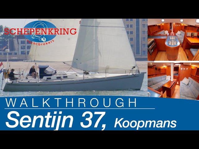 Koopmans Sentijn 37 for sale | Yacht Walkthrough | @ Schepenkring Lelystad | 4K