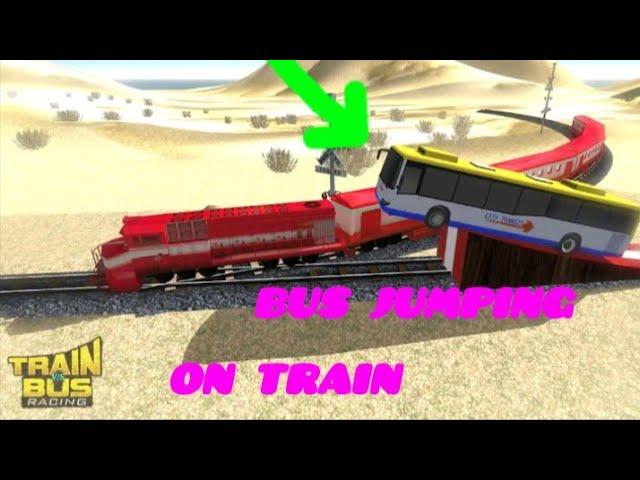 #Bus jumping on train very dangerous position@Doctor_gamer1