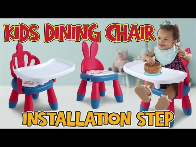 Kids Dining Chair with food tray and Bib Bib sound