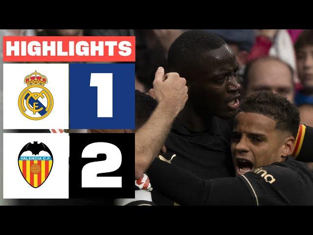 REAL MADRID 1 - 2 VALENCIA CF I HIGHLIGHTS LALIGA EA SPORTS