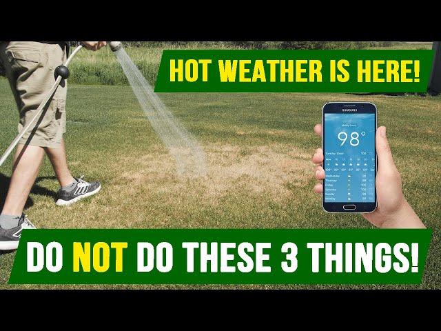 HOT WEATHER is Here! Do NOT Do These 3 Things With Your LAWN!!