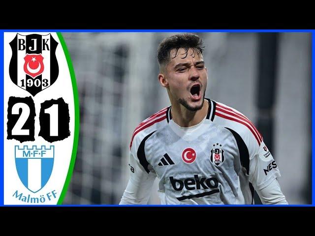 Beşiktaş vs Malmö 2-1 | Tüm Goller ve Genişletilmiş Önemli Noktalar 2024 #football