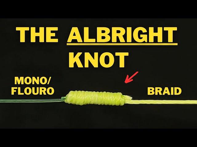 How to tie braid to mono or fluorocarbon leader! (the Albright Knot!)