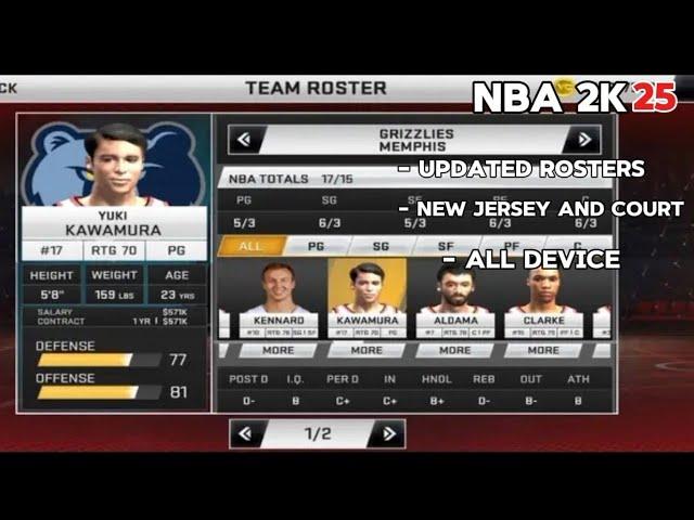 NBA 2K25 MOD GAMEPLAY | UPDATED ROSTER WITH NEW TRADE AND RISING STAR | AVAILABLE ALL DEVICE