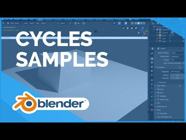 Cycles Samples - Blender 2.80 Fundamentals